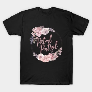 Groovy Petal Patrol Daisy Flower For Bridesmaid Proposal T-Shirt